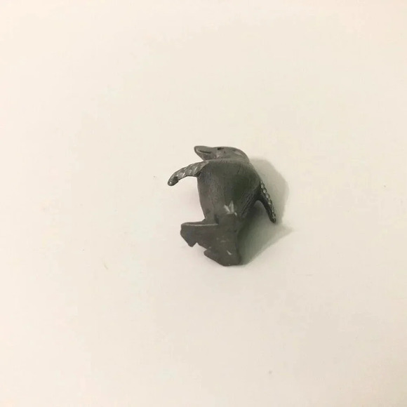 Vintage Mini  Pewter Penguin Figurine 1 Inch Tall Figure - Picture 11 of 11